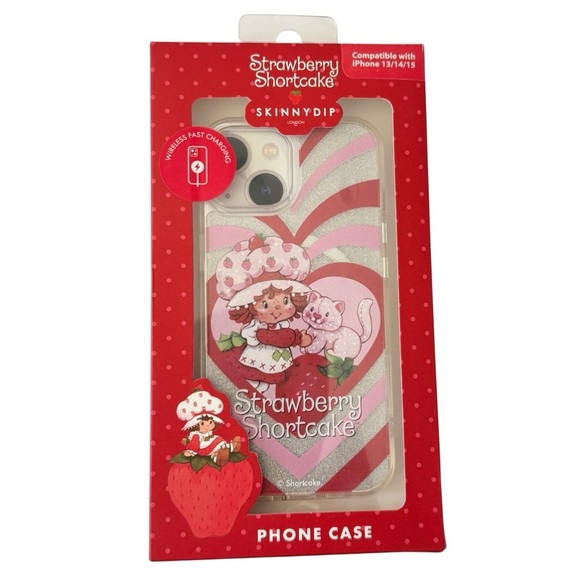 SKINNY DIP LONDON Strawberry Shortcake iPhone Case 13/14/15 NEW - Picture 1 of 3